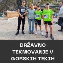 Rezultati državnega tekmovanja v gorskih tekih